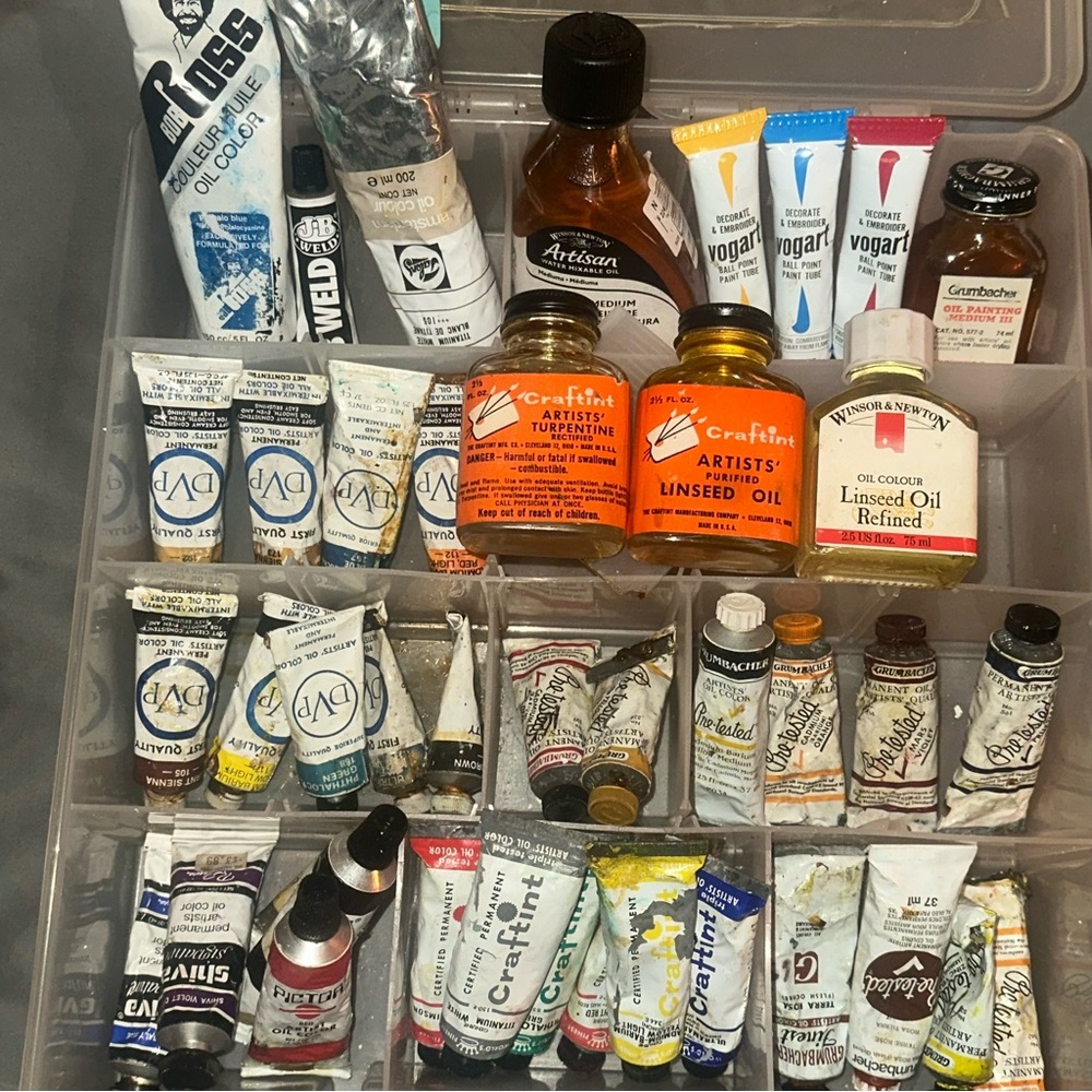 Large Artist Grade Oil Paint Lot
